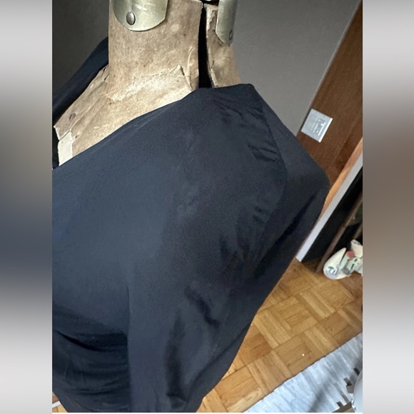 Vintage iconic Roberto Cavalli black ruched stretch dress w/gold panther heads S - Picture 12 of 14